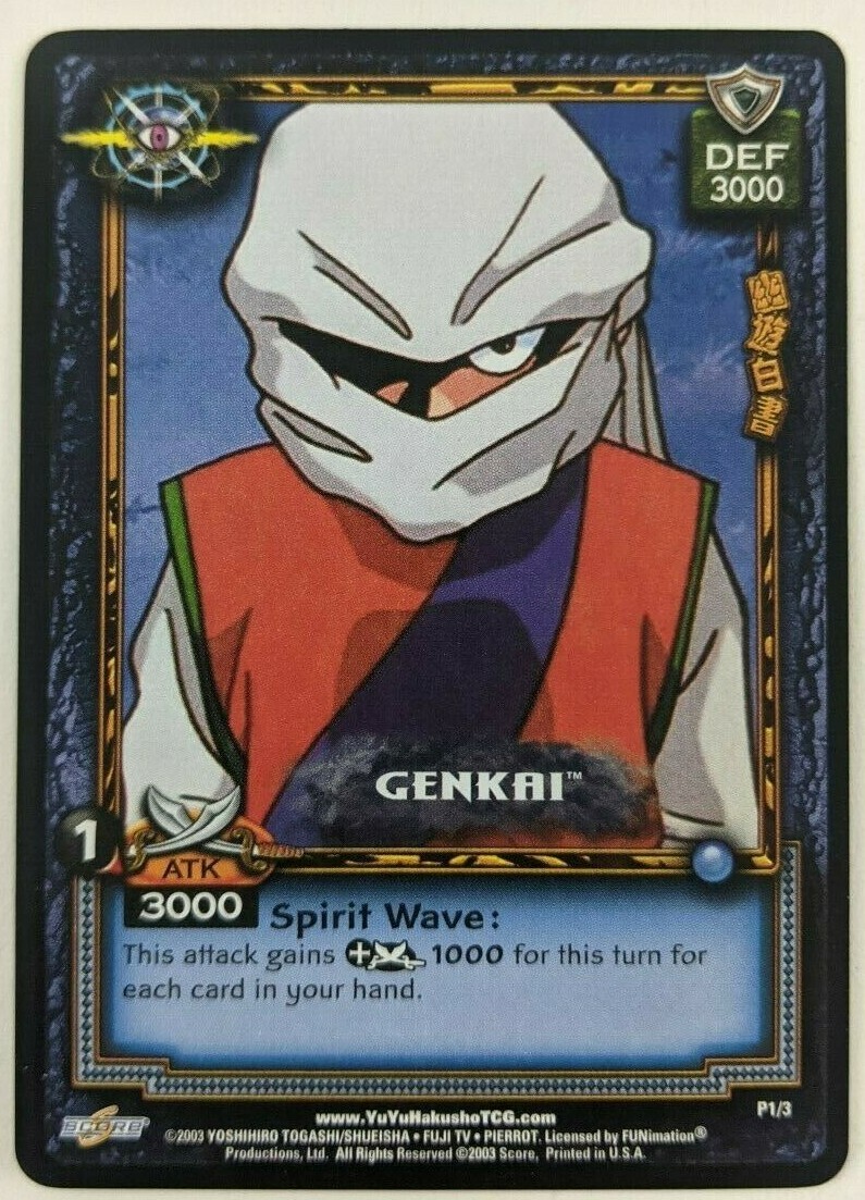 Genkai PROMO Yu Yu Hakusho Ghost Files TCG Trading Card Game P1/3