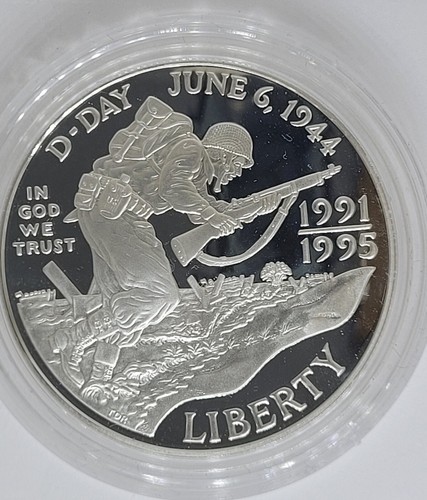 1991-1995 World War II 50th Anniversary Commemorative 2-Coin Proof Set OGP COA - Picture 2 of 10