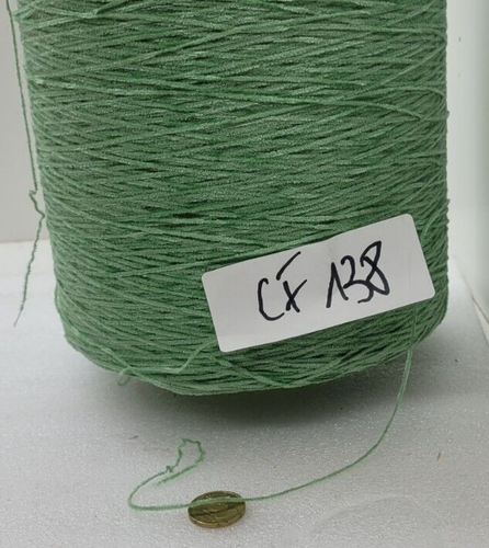 Wolle Garn Stricken& Handstricken| Chenille garn Kone PA grün 1,9kg 15000m cf138 - Bild 2 von 4
