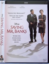 Saving Mr. Banks: Her Book Ended & Their Story Began (DVD, 2013, LN) Tom Hanks