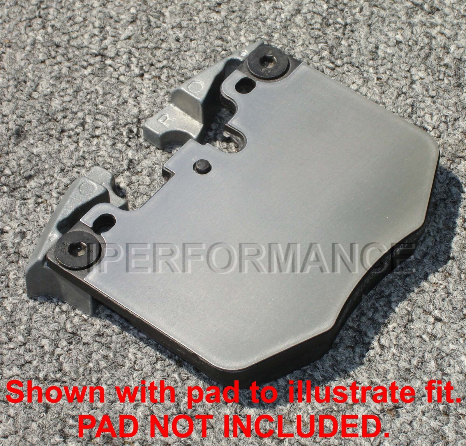 Titanium Brake Heat Shields Notched for BMW 740I 2016 w/Weighted Pads