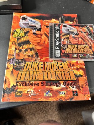 Duke Nukem: Time to Kill (Sony PlayStation 1, 1998) PS1 W/ Strategy Guide