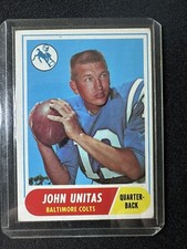 1968 Topps #100 John Unitas - Baltimore Colts HOF