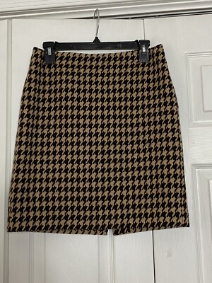 Jupe TALBOTS Taille 10 Petite - Laine Doublée - Noir - Occasion Très Bon État