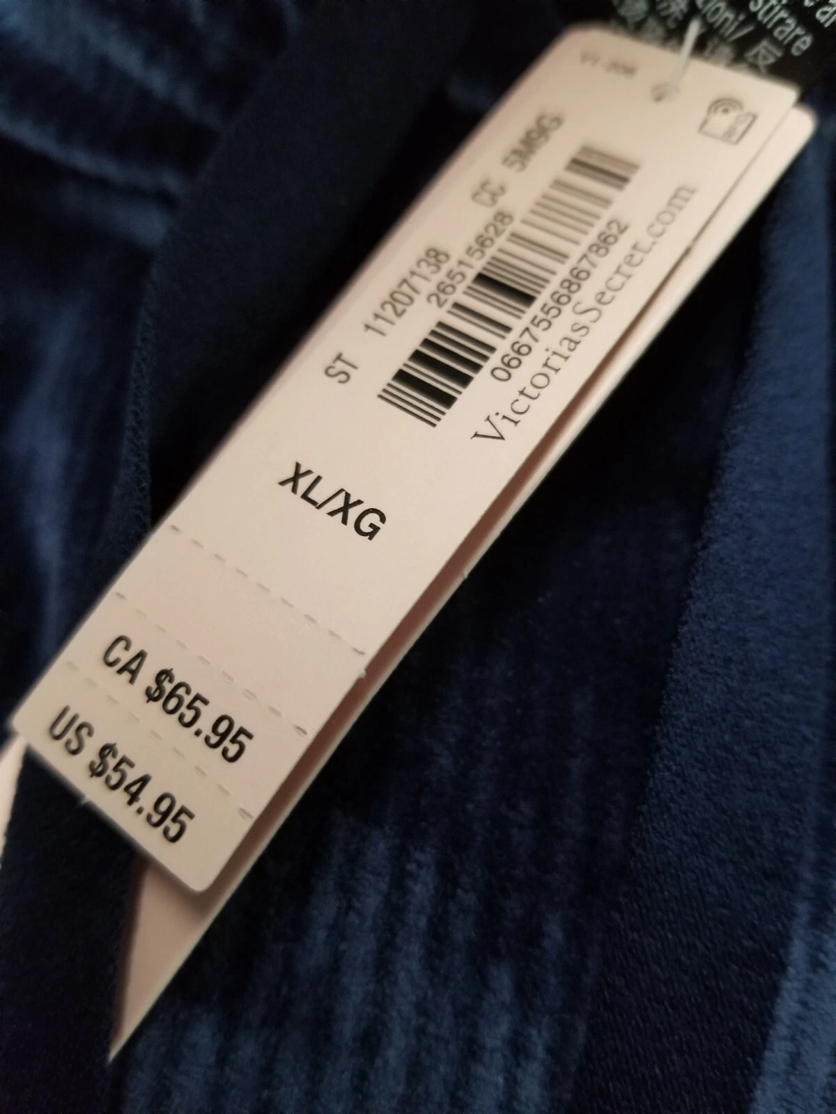 UNDERCOVER Felpa con cappuccio pullover velluto a costine Victoria's Secret 11207138 taglia XL blu