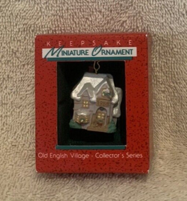 1988 Hallmark Family Home - Old English Village Miniature Ornament #1 - NIB