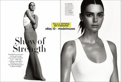 KENDALL JENNER 6-Page Editorial ARTICLE 'Show of Strength' VOGUE US April 2023