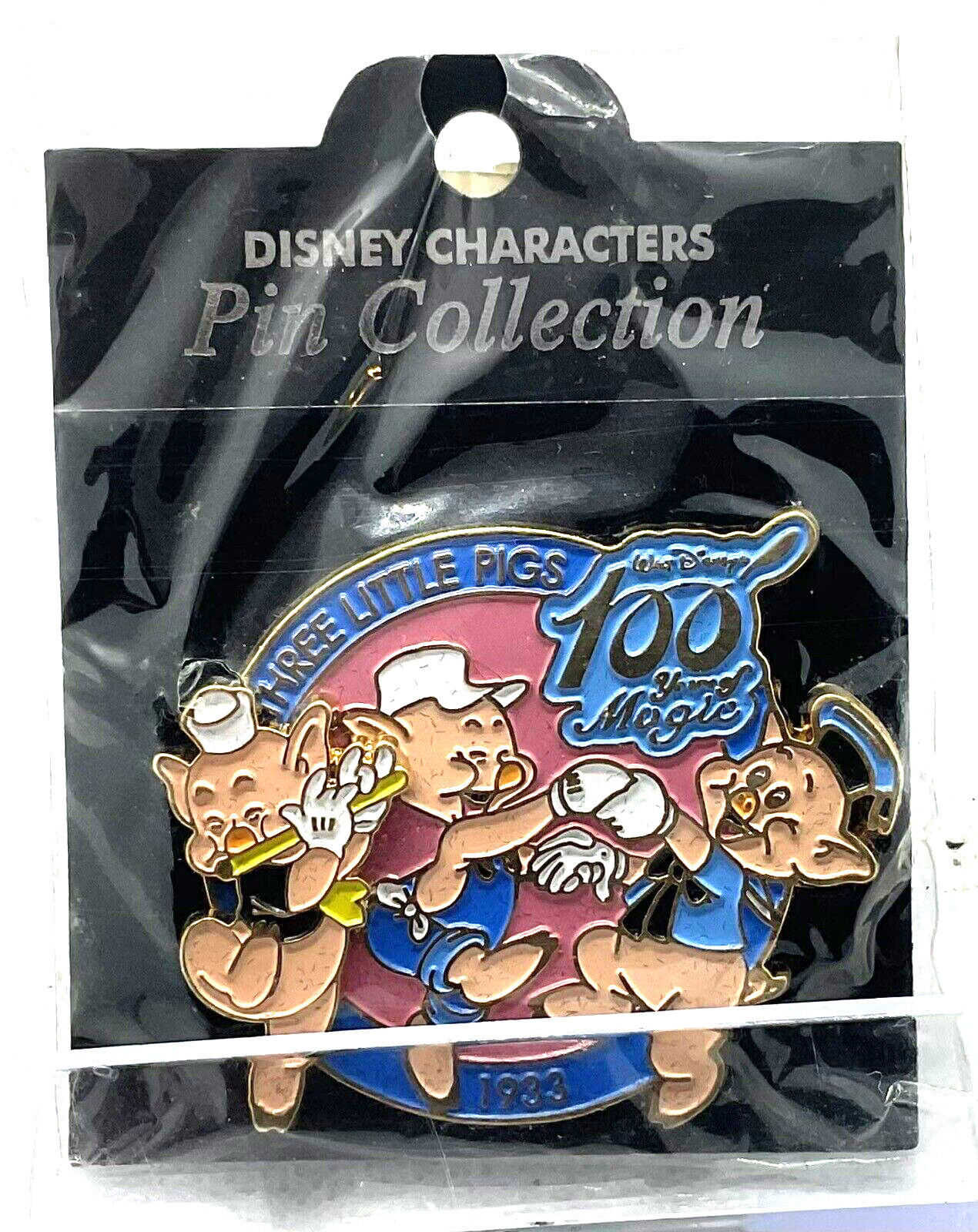 Disney JDS 2001 The 3 Little Pigs 100 Years Of Magic Disney Pin (B)