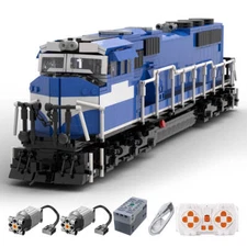 Custom MOC-144909 SD70MAC Conrail Train Model(2065PCS/Dynamic Version) Toys Gift