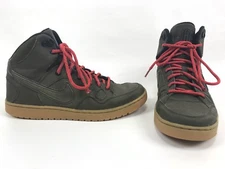 NIKE Son of Force Mid Men's Size 8 807242 330 Dark Loden Green Gum Leather Shoes