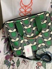 Orla Kiely Printed Canvas Messenger Watson - Strip Tulip Nwt