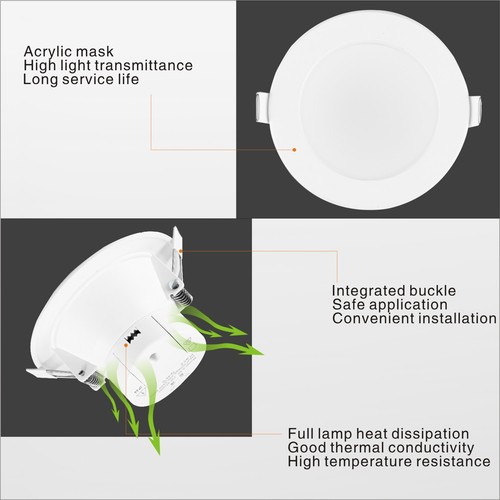 LED DOWNLIGHT KIT 7W 10W WARM / COOL WHITE DAY LIGHT DIMMABLE & NON DIM 70-95MM - Picture 11 of 18