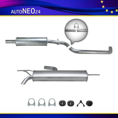 Komplette Auspuffanlage ab Kat VW Golf V 1K1 1.4 16V Golf Plus