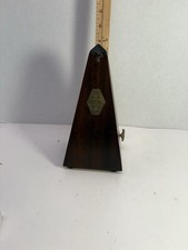 Antique Maelzel Metronome Paris France Wood Case For Parts Repair Complete