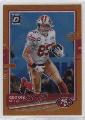 2020 Panini Donruss Optic Orange Prizm /199 George Kittle #87 5w7