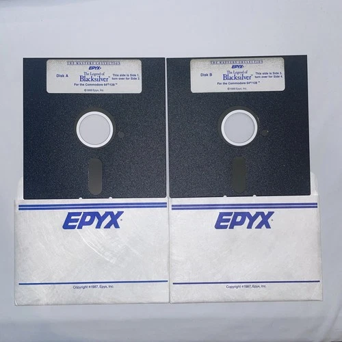 THE LEGEND OF BLACKSILVER  by Epyx Commodore 64 /128 5.25” Game Disc Only WORKS!