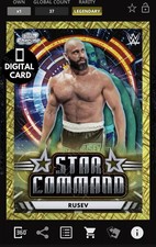 DIGITAL WWE SLAM 50cc RUSEV STAR COMMAND COSMIC CHROME 25 LEGENDARY