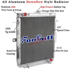 Universal 4-rows Aluminum Radiator Fits For Core Size 22h X 20 25w Universal 4-rows Aluminum Radiator Fits For Core Size 22h X 20 25w