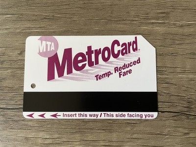 NYC MTA MetroCard Temporary Reduced-Fare Card Lost or Stolen Temporary Purple