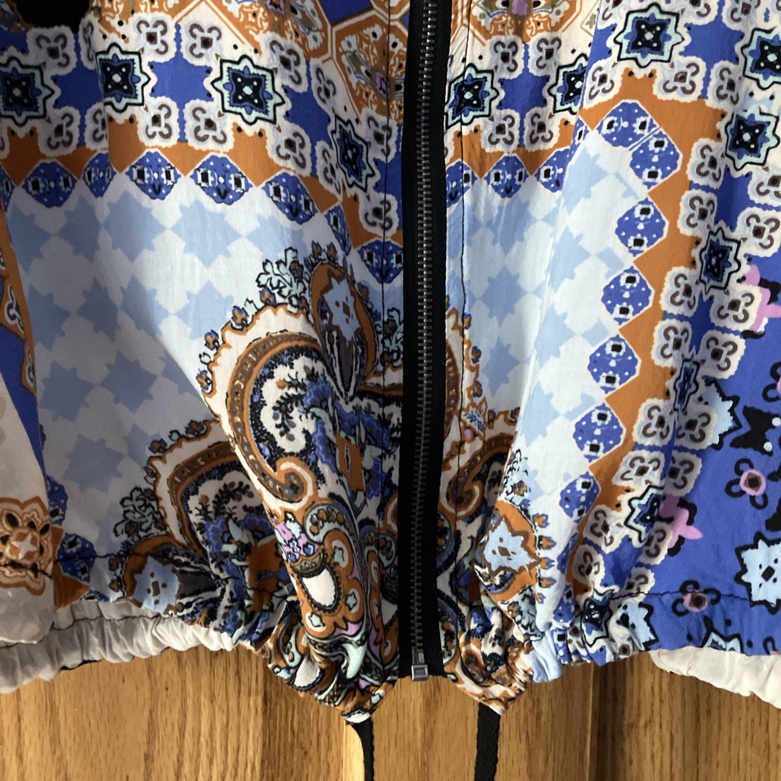 Democracy Patchwork BOHO Jacket Women's Sz 2XL 3/… - image 8