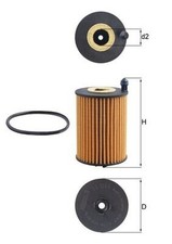 KNECHT Ölfilter OX 1266D Filtereinsatz 65,1mm für AUDI Q5 FYB FYG A6 C8 4A2 A4