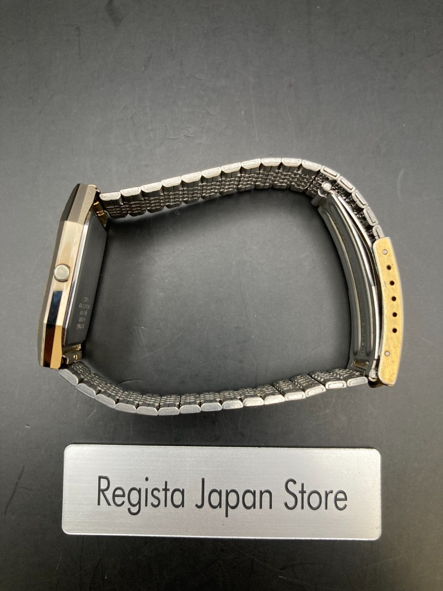 Exc+5] SEIKO Dolce 6030-5530 Mens Vintage Watch Quartz Gold Dial