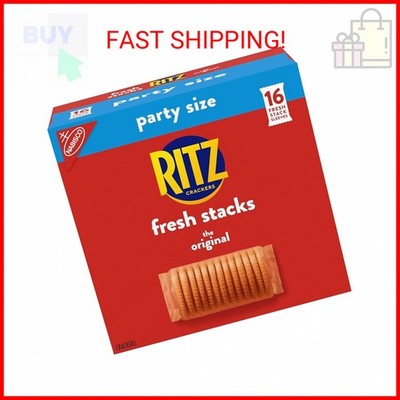 RITZ Fresh Stacks Original Crackers, Party Size, Travel Snacks, 23.7 oz (16 Mult