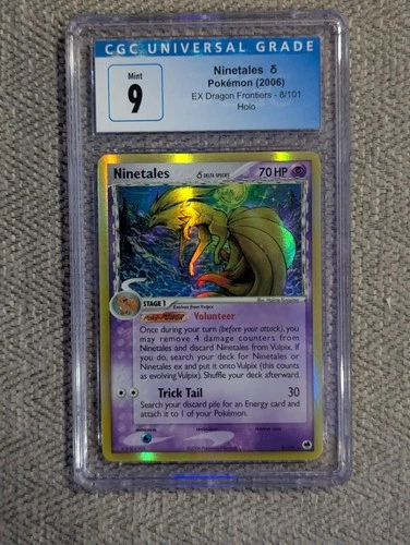 Ninetales (Delta Species) 8/101 Dragon Frontiers Holo - CGC 9