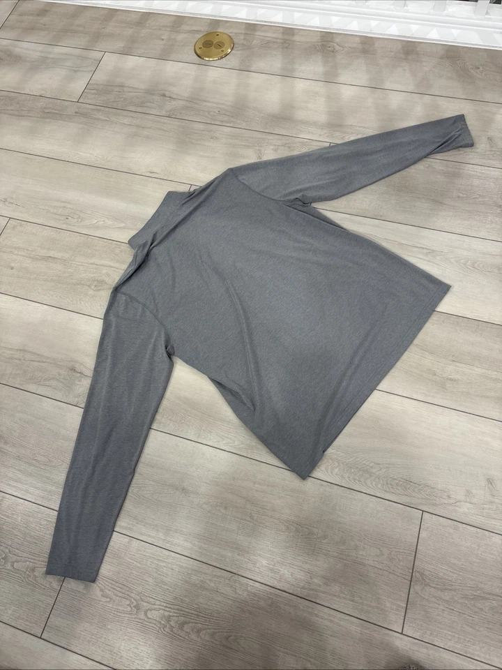 Pullover Travis Mathew Para Hombre Grande Gris Rendimiento Cuarto Cremallera Deloitte XL Foto 4 de 4