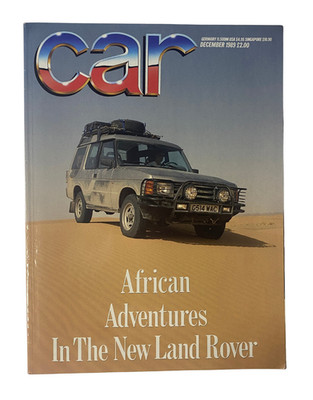 CAR Magazine December 1989 Land Rover Discovery Africa Test Integrale Review