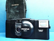 All Works! [MINT] Olympus XA1 35mm Point & Shoot Camera + A9M Flash From JAPAN