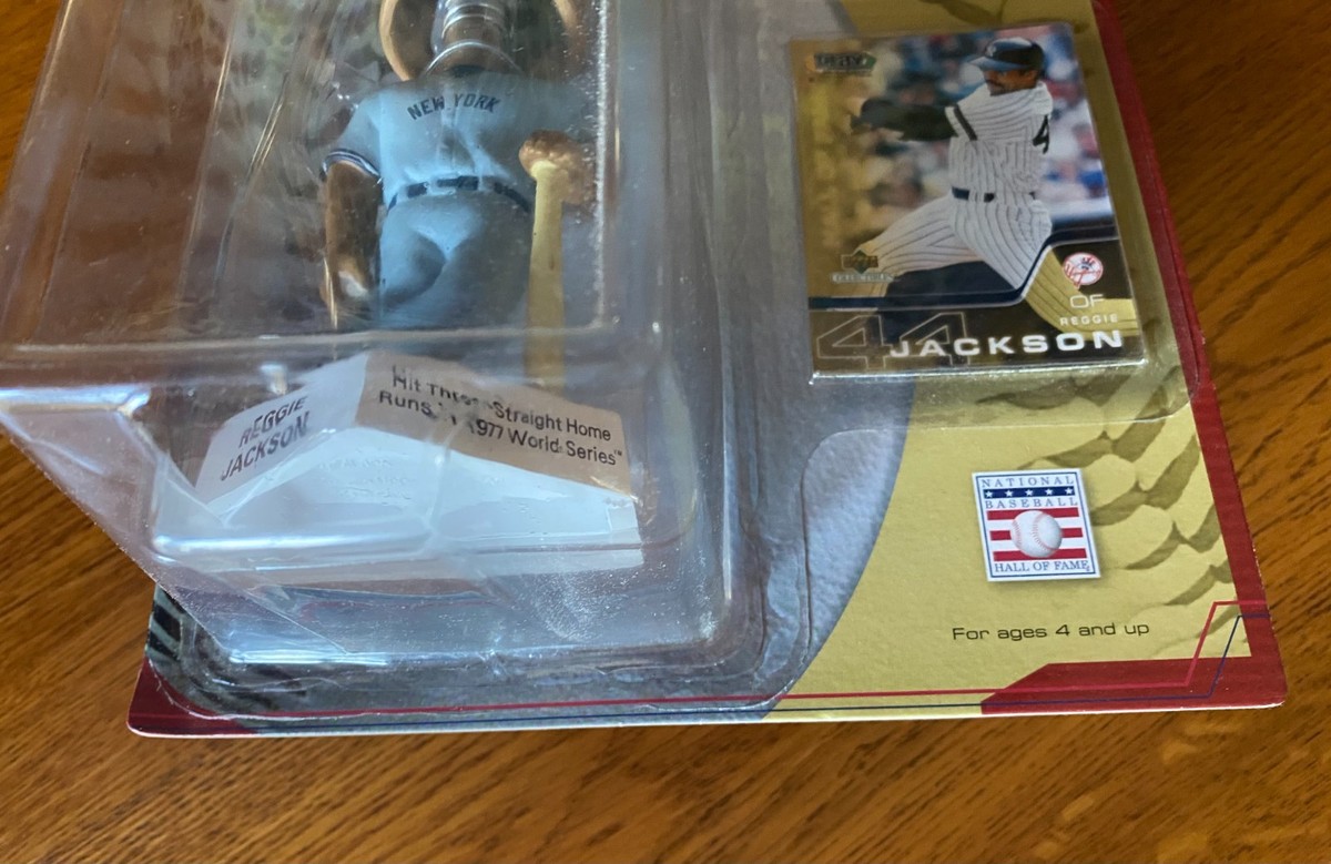 2002 REGGIE JACKSON BOBBLEHEAD PLAYMAKERS BY UD HALL OF FAME