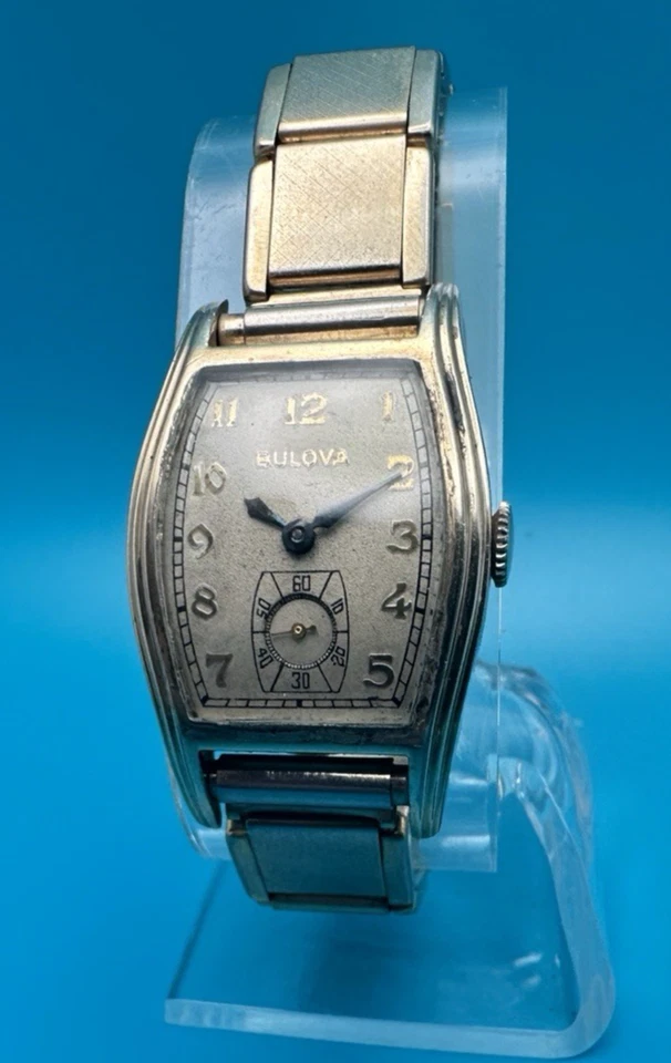 Винтажные мужские часы Bulova 10k RGP 25 мм x 28 мм 15 камней ручной завод (6221) - Изображение 3 из 4