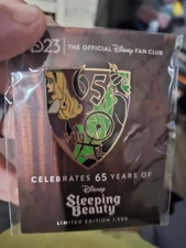 Disney 2024 D23 Sleeping Beauty 65th Anniversary  AURORA & MALEFICENT LE Pin B