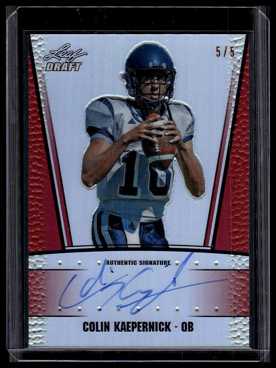 Colin Kaepernick Leaf Metal Draft Autograph #RCCK1 Red Prismatic