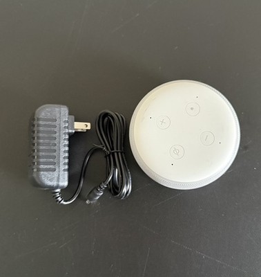 Amazon White Echo Dot 3rd Gen Smart Speaker Alexa W/ Power Supply D9N29T