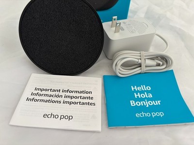 AMAZON ECHO POP SPEAKER ~ C2H4R9 ~ Black, New Open Box | eBay