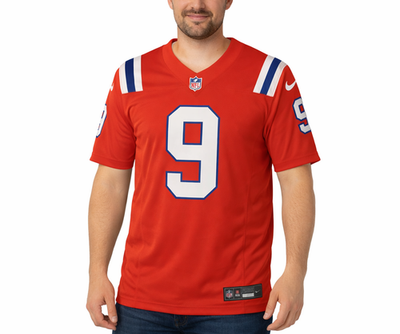 Nike NEW England Patriots #9 Judon Red Vapor Limited Fuse Jersey
