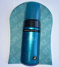 St. Tropez Self Tan Express Bronzing Mousse 3.3 fl oz Sealed New + TAN MITT🎁🎁