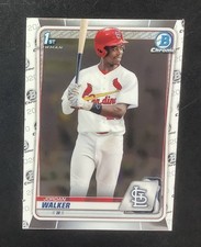 2020 Bowman Draft Jordan Walker 1st Bowman Chrome #BD-57 St Louis Cardinals