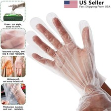 1000pcs Disposable Plastic PE Gloves for Kitchen Cooking Cleaning Food Prep