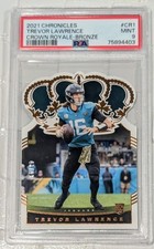 2021 Panini Chronicles Crown Royale Trevor Lawrence Bronze /99 Rookie PSA 9 