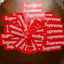 Supreme Box Logo Sticker Red Lot of 100 100 Authentic Brand New Free Shipping