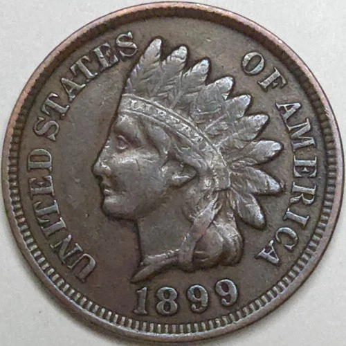 1899 Indian Head Penny - VF/XF (Lot#4)