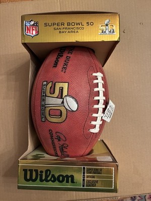 NFL 2016 SUPER BOWL 50 Official Wilson Football AUTHENTIC GAME