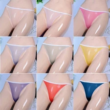 2x Sheer Thongs Knickers Briefs Women SexySee Through Underwear Panties G-string