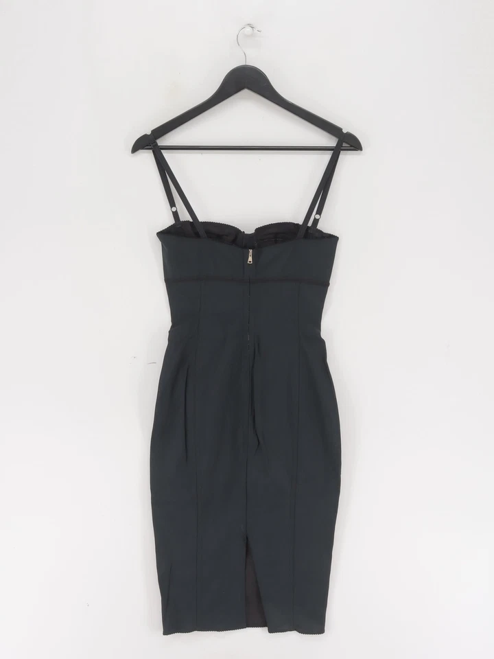 Vestido midi ceñido al cuerpo Dolce & Gabbana en negro Foto 2 de 4