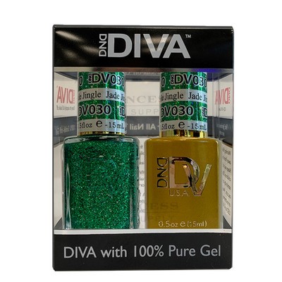 DND DUO DIVA GEL & LACQUER #30 - Jade Jingle