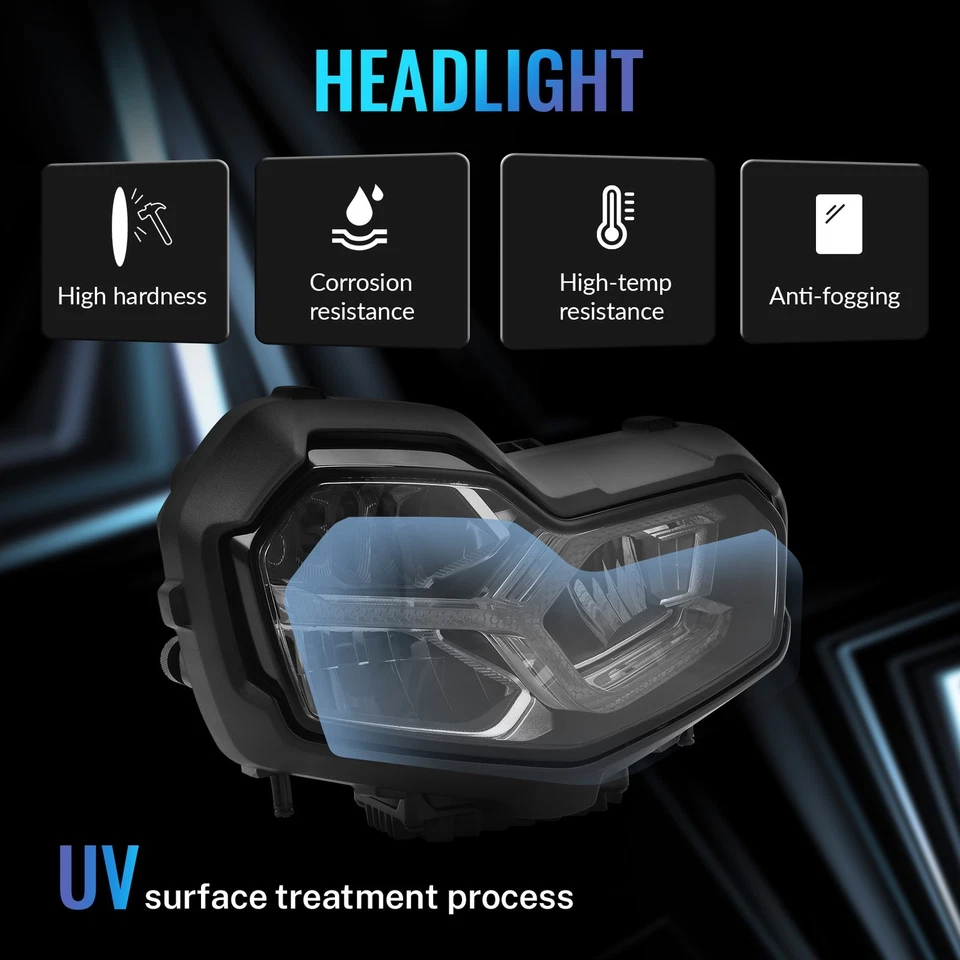 Headlight Assembly For BMW F750GS F850GS Adventure 2018 2019 2020 2021 2022 2023 - Image 3 of 4