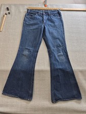 Vintage Levi's Orange Tab Jeans Womens 33x30 Blue Denim Cotton Bell Bottom
